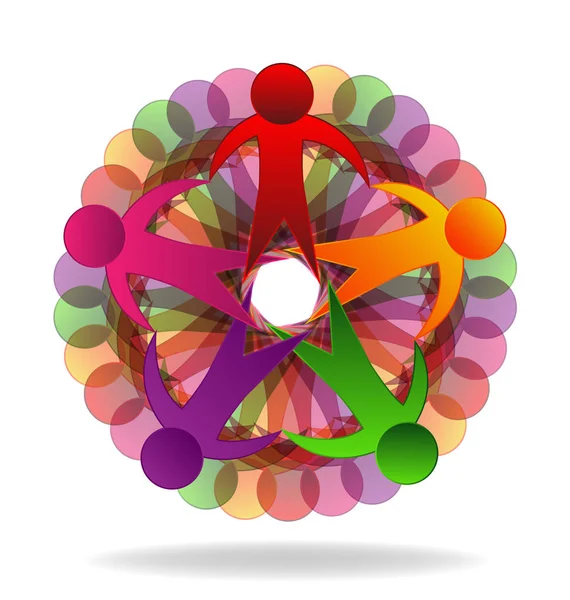 Ekip çalışması kavramı insanların grup halk vektör