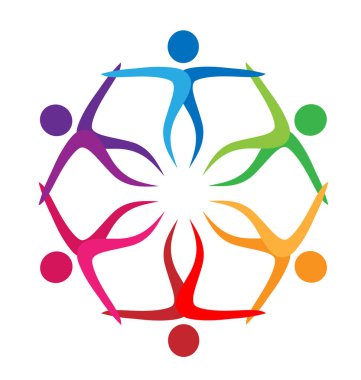 İnsanlar grubu takım mutlu vektör