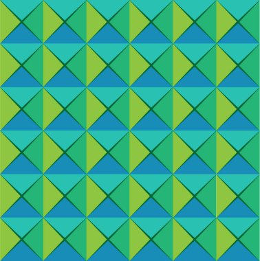 Yeşil retro soyut döşeme vektör tasarım arka planı