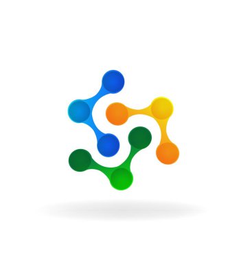 Logo teknoloji bağlantı simge vektör