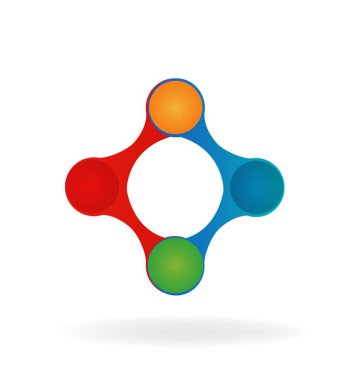 Logo teknoloji bağlantı simge vektör