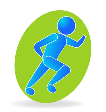 Çalışan adam sağlık simgesi simgesi