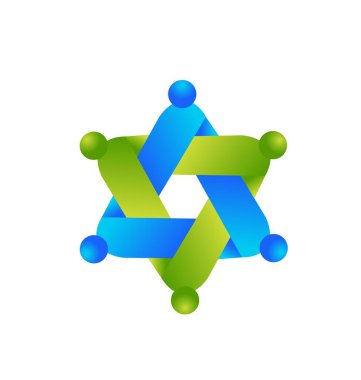 Ekip çalışması insanlar sembol simge işçiliği logosu