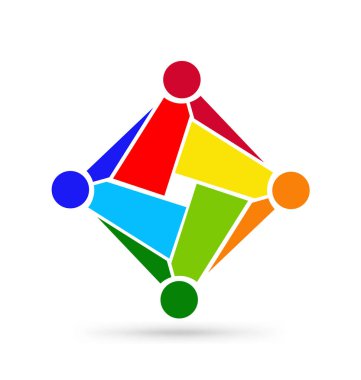 Dört iş insanlar kutsal kişilerin resmi toplantı çalışma