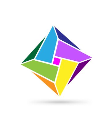 Soyut şekli formu logo simge