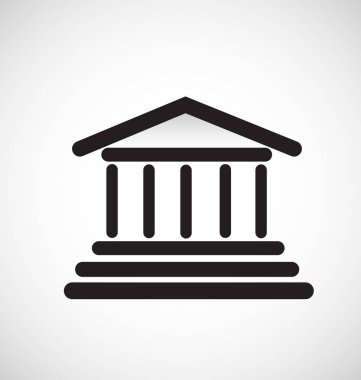 Mimari sütun bina simgesini