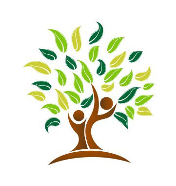 Çevre ağaç, gezegen simge vektör Temizleme