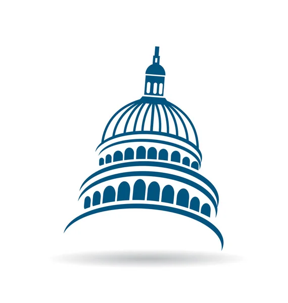 USA Capitole icône du bâtiment — Image vectorielle
