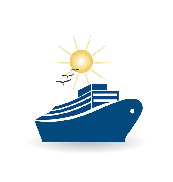 Cruise Travel Icon — Stock Vector