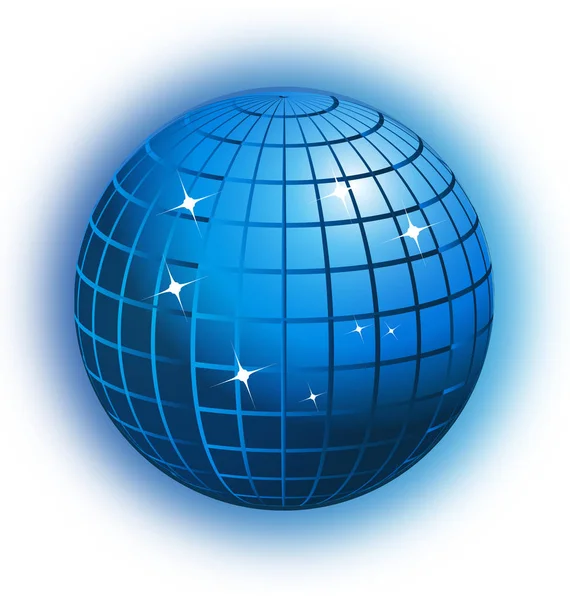 World globe business networking vector icon — Stock Vector