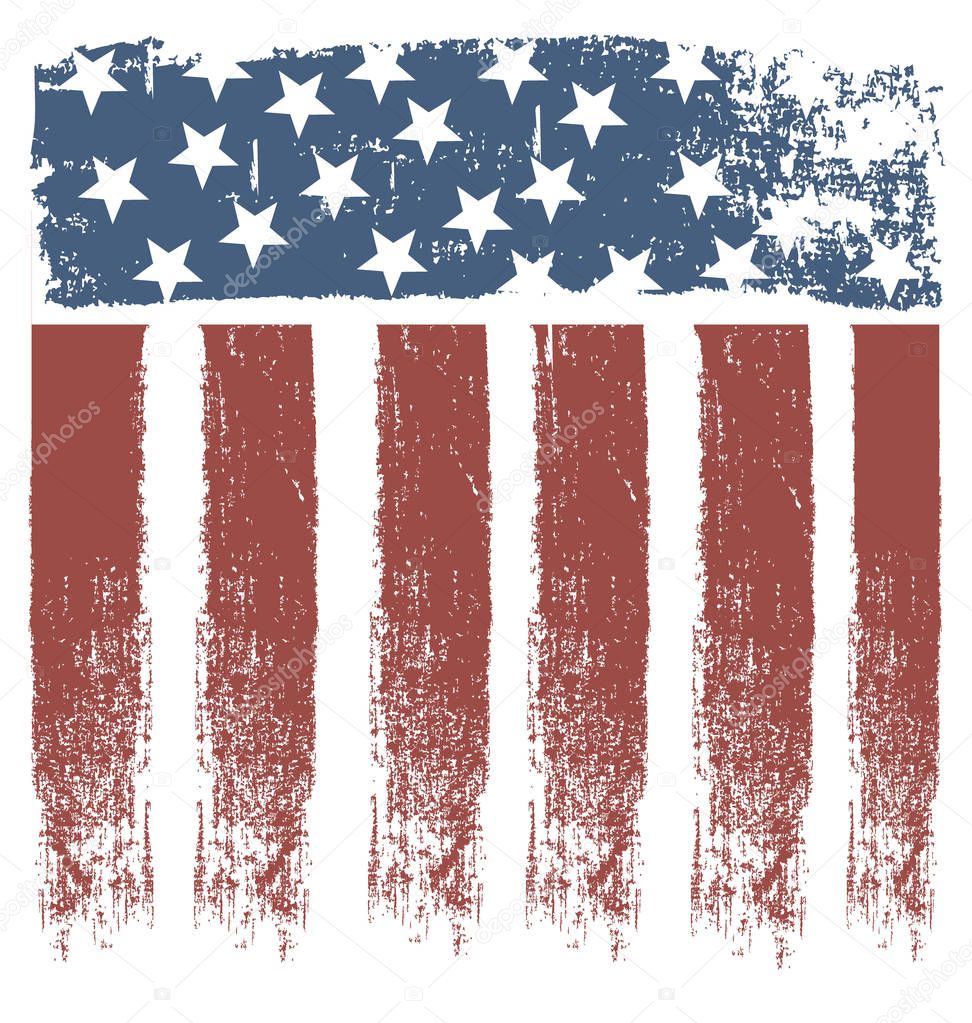 USA stripe flag vector design