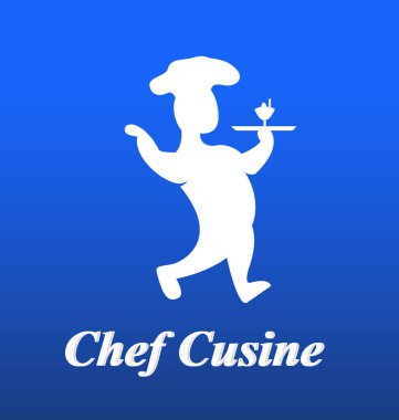 Şef aşçı şekil vektör simgesi