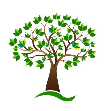 Ekoloji çevre ağaç vektör