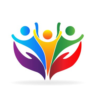 Yardımcı ekip çalışması insanlar vektör