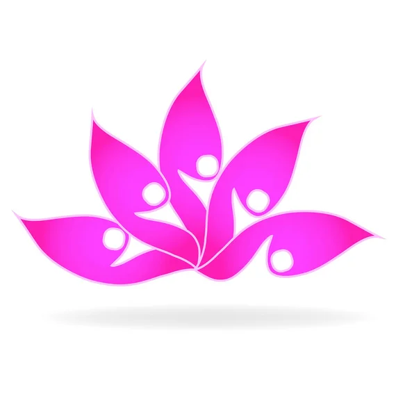 蓮の花の抽象的なベクトル — ストックベクタ
