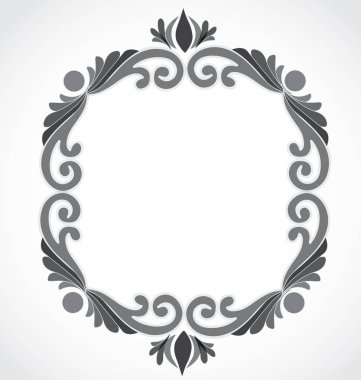 Vintage çerçeve çiçek vektör