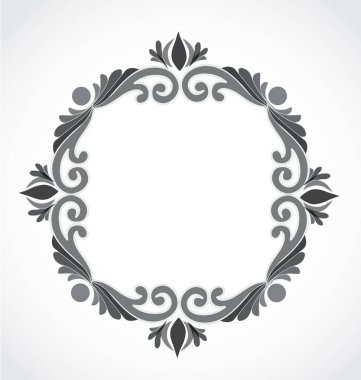 Vintage çerçeve çiçek vektör