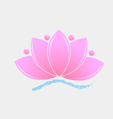 Pembe lotus bitki vektör