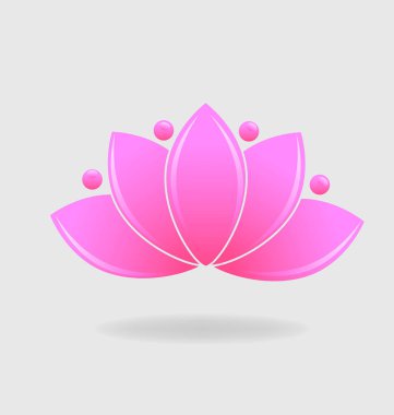 Pembe lotus bitki vektör