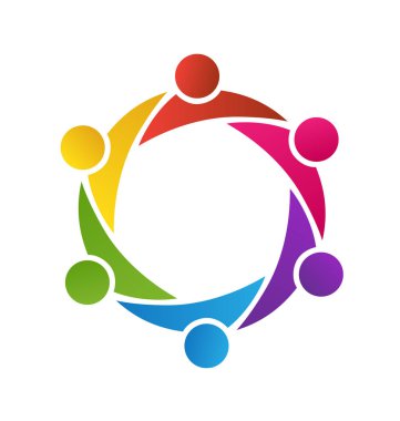 Ekip çalışması insanlar grubu proje vektör