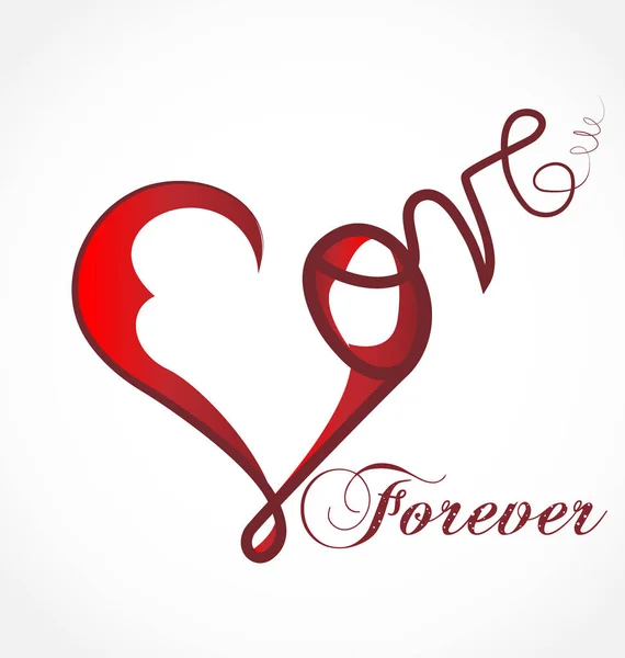 Love heart forever vector icon — Stock Vector
