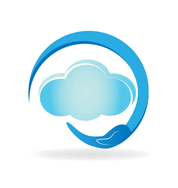 Vecteur de protection environnement Cloud — Image vectorielle