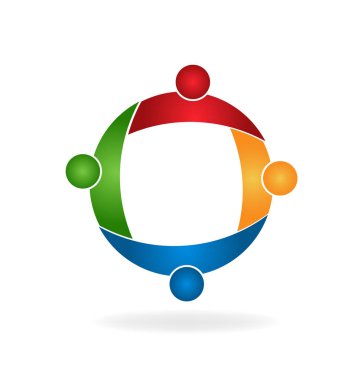 Ekip çalışması grup toplantı vektör