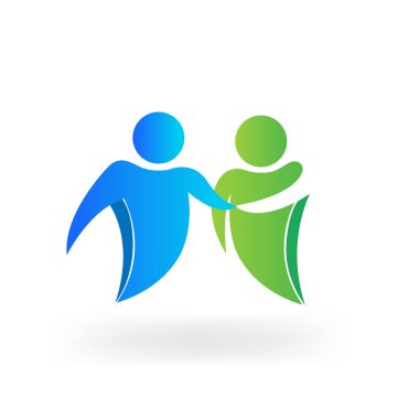 İş ortaklığı işbirliği simge vektör