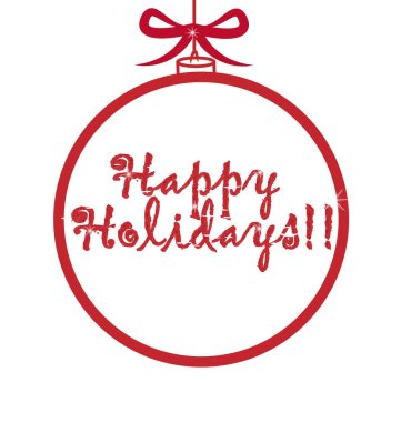 Top süsleme, mutlu tatiller, vektör simgesi