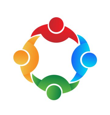 Ekip çalışması ortaklık ve işbirliği simge vektör