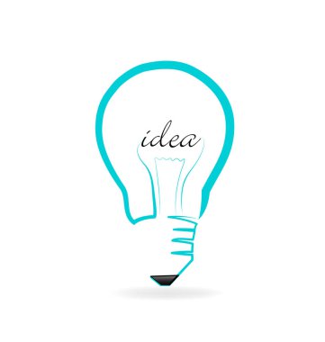 Ampul yaratıcı bir fikir vektör