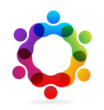 Ekip çalışması nano çalışma insanlar simge vektör