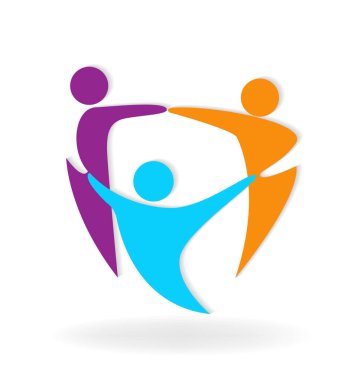 Grup çalışması iş toplantı simgesi