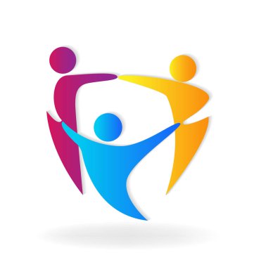 Grup çalışması iş toplantı simgesi