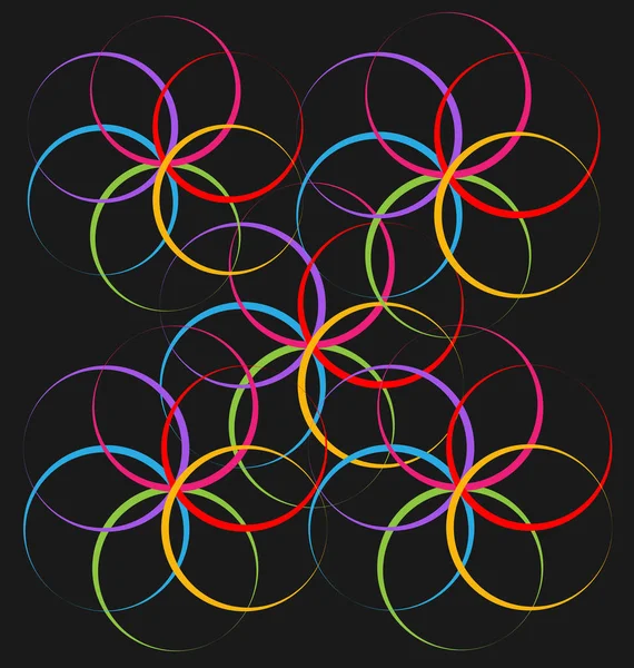 Vector de flor espiral abstracto — Archivo Imágenes Vectoriales