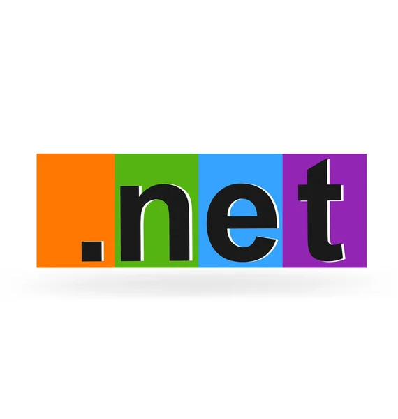 Netto text, internet world wide web, vektorsymbol — Stockvektor