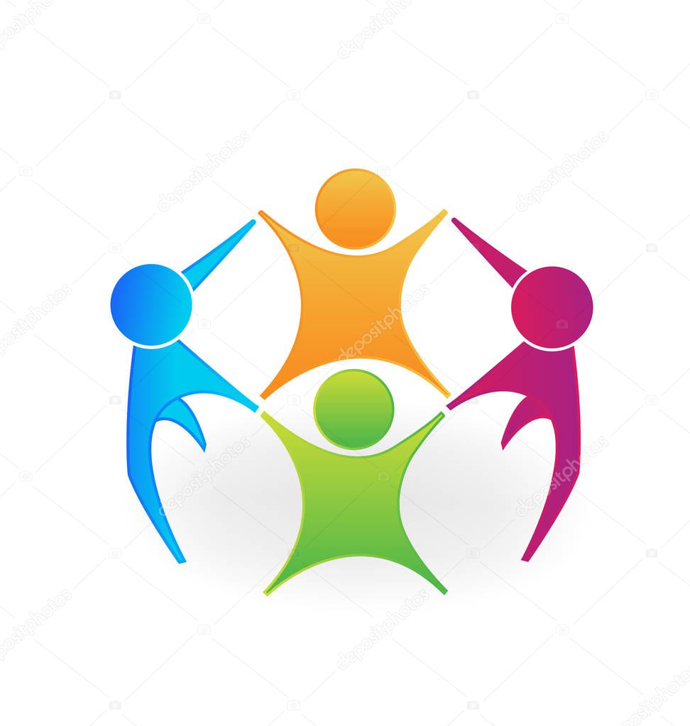 Group teamwork business meeting icon