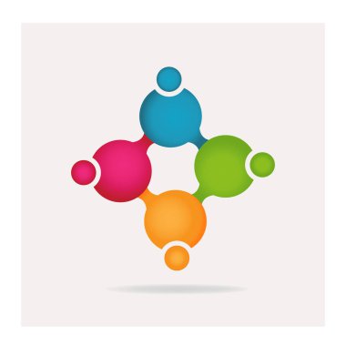 Grup yaratıcı ekip çalışması insanlar logo vektör