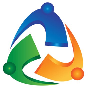 Ekip çalışması soyut takım birlikte vektör