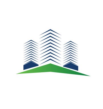 Vektör - Emlak binalar logosu