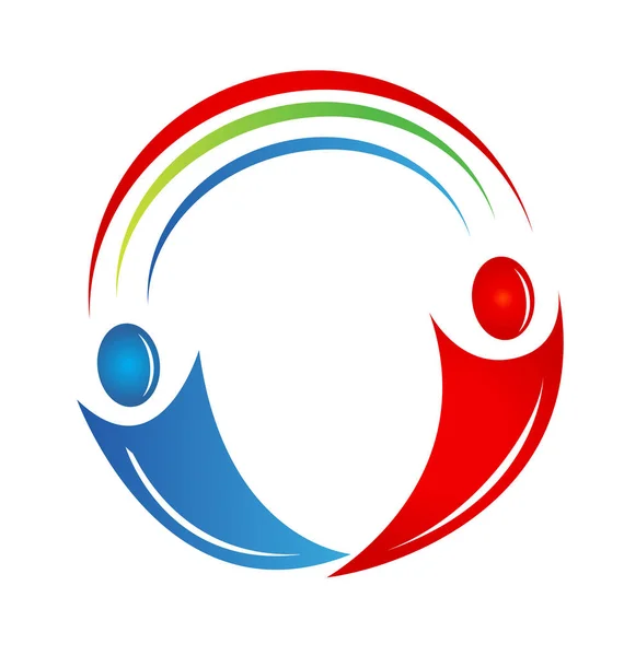 Ekip çalışması insanlar bağlantıları logosu