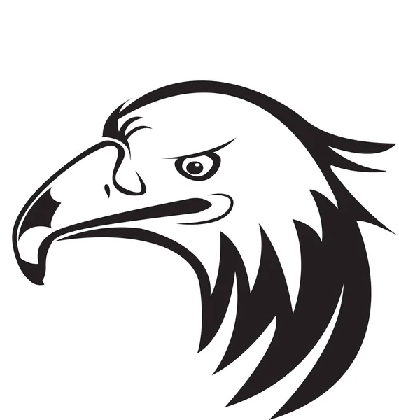 Αετός κεφάλι σιλουέτα εικονίδιο λογότυπο — Διανυσματικό Αρχείο