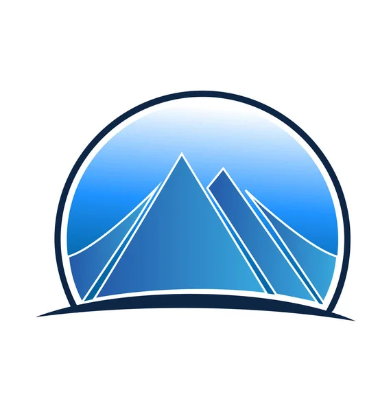 Vector - βουνά λογότυπο φορέα — Διανυσματικό Αρχείο