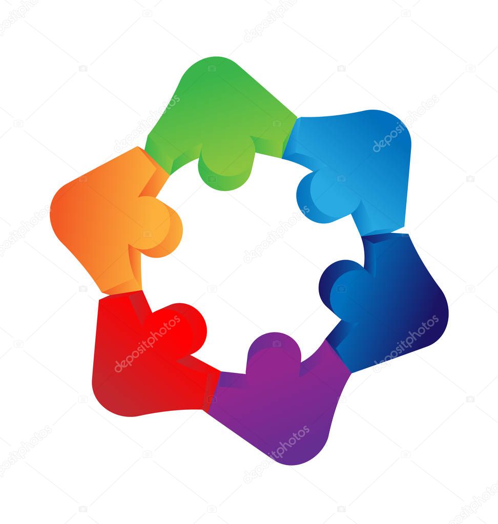 People teamwork together vector icon design illustration