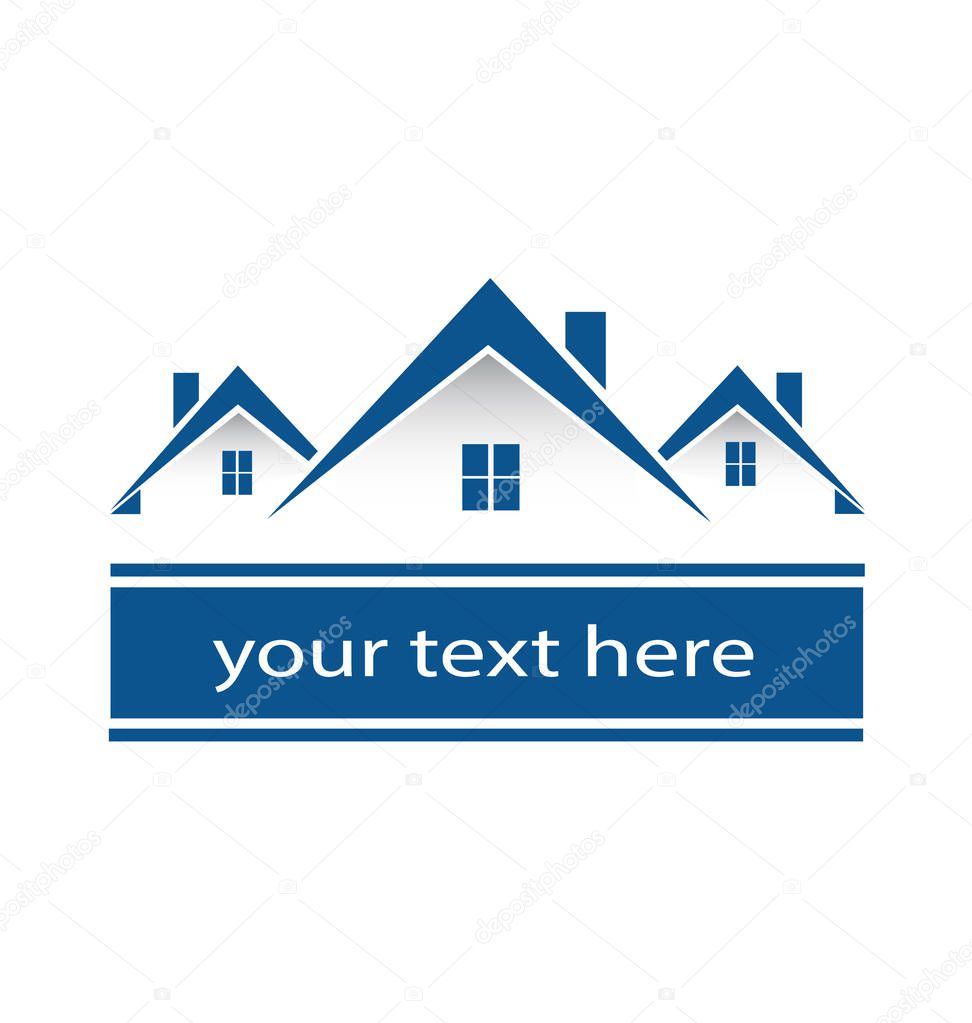 House home environment friendly vector logo