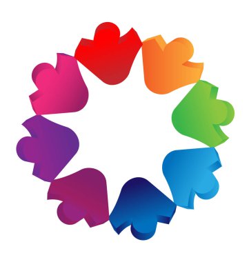 Ekip çalışması çocuk insanlar logosu