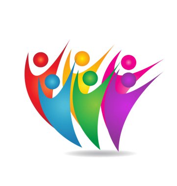 Ekip çalışması grup insan logo