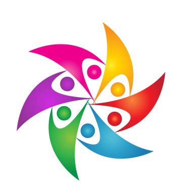 Toplantı insanlar logo çalışması