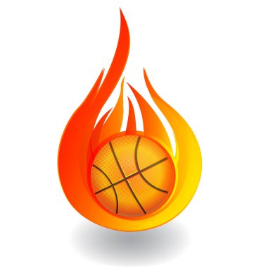 Basketbol Yangın simgesi logo