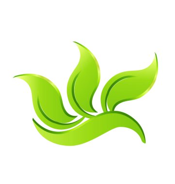 Yaprak çevre bitki simgesi simgesi